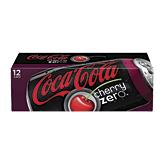 Coca-Cola Zero Cherry calorie free cola with cherry flavor, 12-pack, 12-ounce cans Full-Size Picture